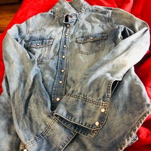 Jean shirt runs small